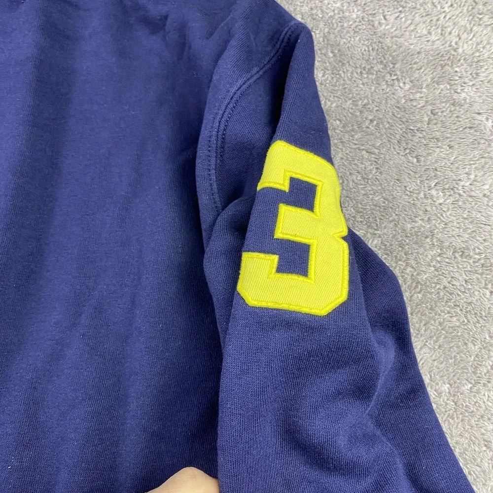 Polo Ralph Lauren Pony Fleece Hoodie Navy Mens Medium‎ Blue Long Sleeve